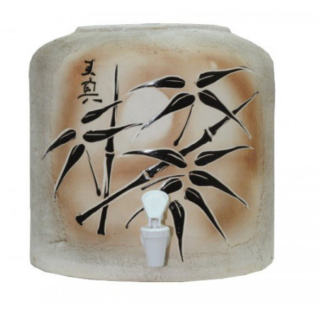 Диспенсер для води шамот «Бамбук коричневий»  керамічний 